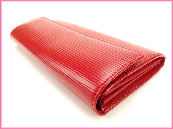 LOUIS VUITTON Long Wallet Purse M60316 Red Portefeuille Sarah
