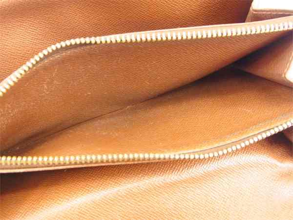 LOUIS VUITTON Long Wallet Purse M61725 Brown Pochette Porto MonÃ©credi