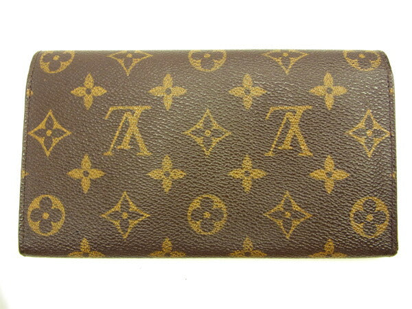 LOUIS VUITTON Long Wallet Purse M61725 Brown Pochette Porto MonÃ©credi