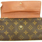LOUIS VUITTON Long Wallet Purse M61725 Brown Pochette Porto MonÃ©credi