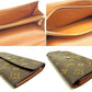 LOUIS VUITTON Long Wallet Purse M61725 Brown Pochette Porto MonÃ©credi