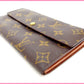 LOUIS VUITTON Long Wallet Purse M61725 Brown Pochette Porto MonÃ©credi