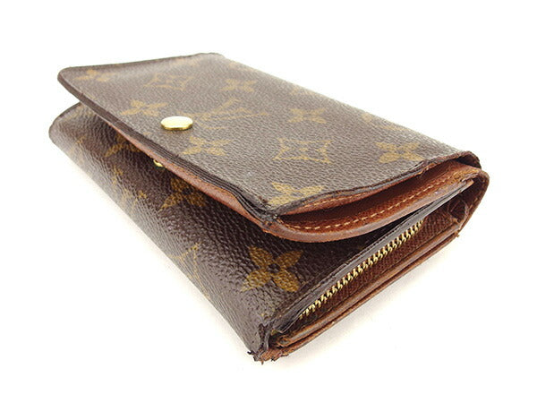LOUIS VUITTON Long Wallet Purse M61730 Brown Portonebi Tresol