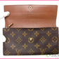 LOUIS VUITTON Long Wallet Purse M61725 Brown /Pochette Porte Monnaie Credit