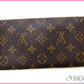 LOUIS VUITTON Long Wallet Purse M61725 Brown /Pochette Porte Monnaie Credit