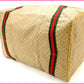 GUCCI Boston Duffel bag leather Beige x green x red vintage