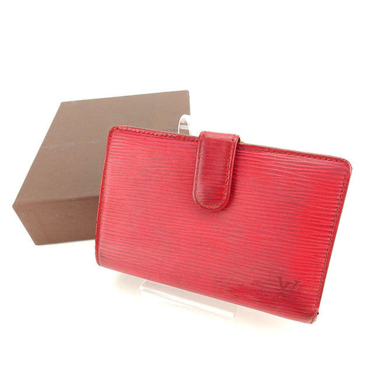 LOUIS VUITTON Bifold Wallet M63247 Castilian red Portonevie Vienova