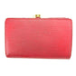 LOUIS VUITTON Bifold Wallet M63247 Castilian red Portonevie Vienova