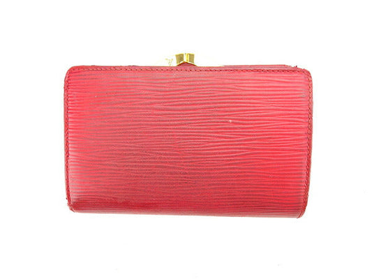 LOUIS VUITTON Bifold Wallet M63247 Castilian red Portonevie Vienova