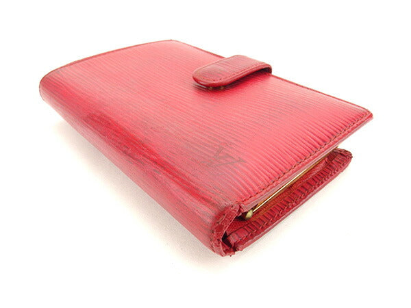 LOUIS VUITTON Bifold Wallet M63247 Castilian red Portonevie Vienova