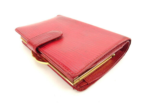 LOUIS VUITTON Bifold Wallet M63247 Castilian red Portonevie Vienova