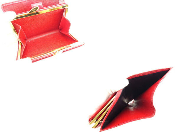 LOUIS VUITTON Bifold Wallet M63247 Castilian red Portonevie Vienova