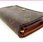 LOUIS VUITTON Long Wallet Purse M61730 PVCx leather Brown Portonebi Tresol