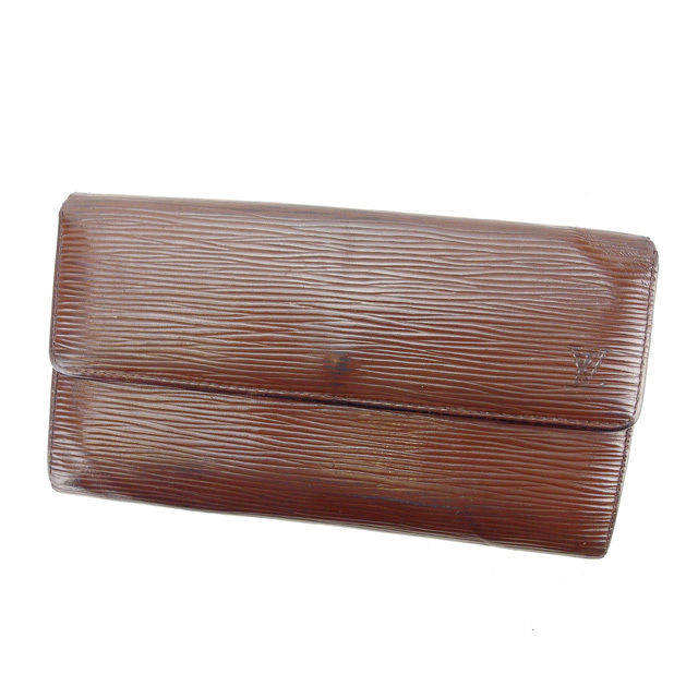 LOUIS VUITTON Long Wallet Purse M6359D Brown Pochette Porte Monnaie Carte Credit