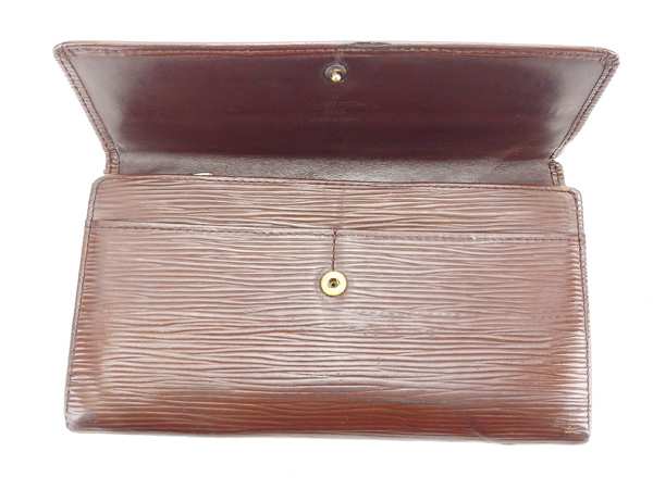 LOUIS VUITTON Long Wallet Purse M6359D Brown Pochette Porte Monnaie Carte Credit
