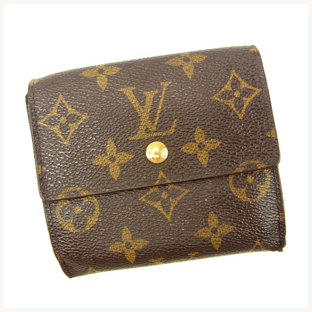 LOUIS VUITTON Bifold Wallet M61652 Brown Porte Monnaie Billets Cartes Credit