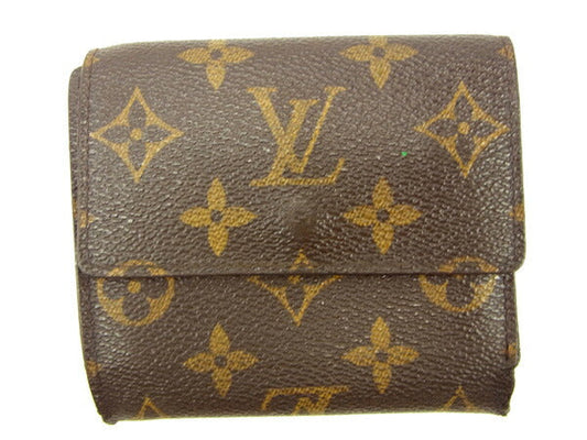 LOUIS VUITTON Bifold Wallet M61652 Brown Porte Monnaie Billets Cartes Credit