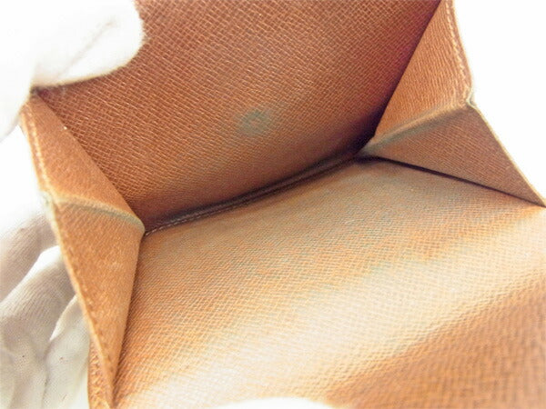 LOUIS VUITTON Bifold Wallet M61652 Brown Porte Monnaie Billets Cartes Credit