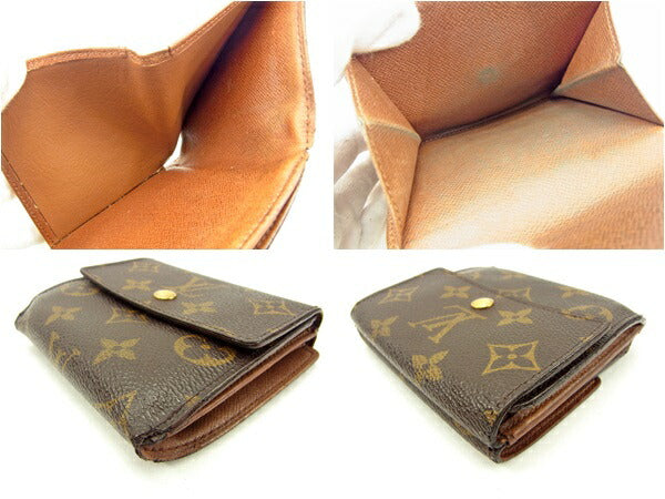 LOUIS VUITTON Bifold Wallet M61652 Brown Porte Monnaie Billets Cartes Credit