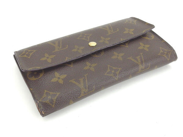 LOUIS VUITTON Long Wallet Purse M61215 Brown Porte Tresor International