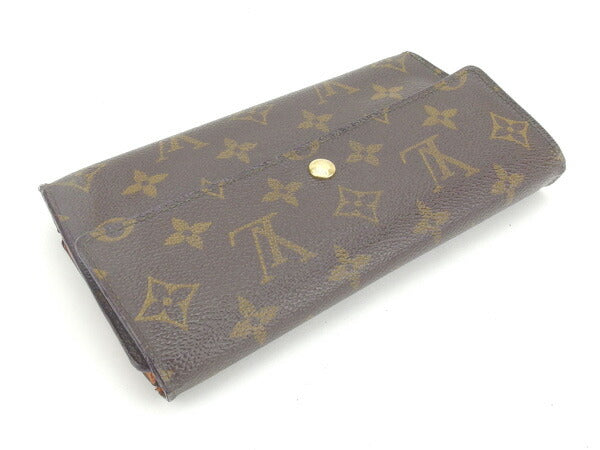 LOUIS VUITTON Long Wallet Purse M61215 Brown Porte Tresor International