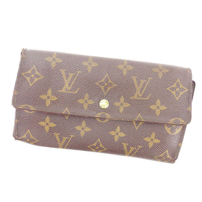 LOUIS VUITTON Long Wallet Purse M61215 Monogram canvas Brown Porte Tresor International