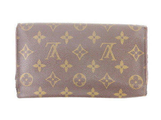 LOUIS VUITTON Long Wallet Purse M61215 Monogram canvas Brown Porte Tresor International