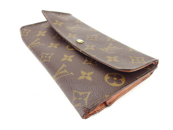 LOUIS VUITTON Long Wallet Purse M61215 Monogram canvas Brown Porte Tresor International