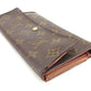 LOUIS VUITTON Long Wallet Purse M61215 Monogram canvas Brown Porte Tresor International