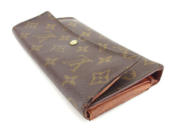 LOUIS VUITTON Long Wallet Purse M61215 Monogram canvas Brown Porte Tresor International