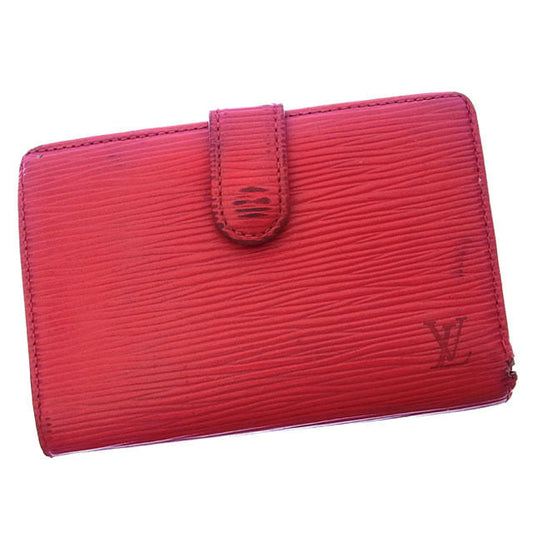 LOUIS VUITTON Bifold Wallet M63247 Red Portonevie Vienova