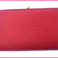 LOUIS VUITTON Bifold Wallet M63247 Red Portonevie Vienova