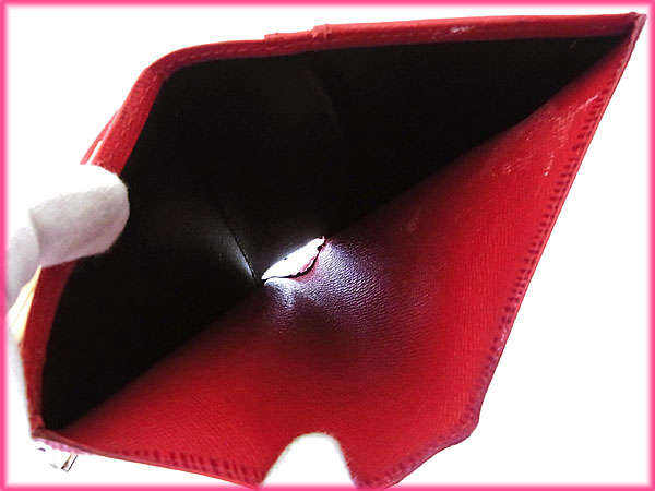 LOUIS VUITTON Bifold Wallet M63247 Red Portonevie Vienova