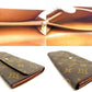 LOUIS VUITTON Long Wallet Purse M61724 Brown Pochette Porto MonÃ©credi