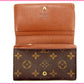 LOUIS VUITTON Long Wallet Purse M61730 Brown /Porte Monnaie-Viet-Trésor
