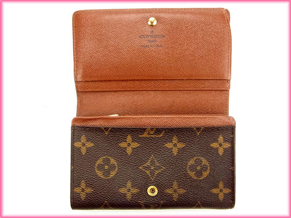 LOUIS VUITTON Long Wallet Purse M61730 Brown /Porte Monnaie-Viet-Trésor