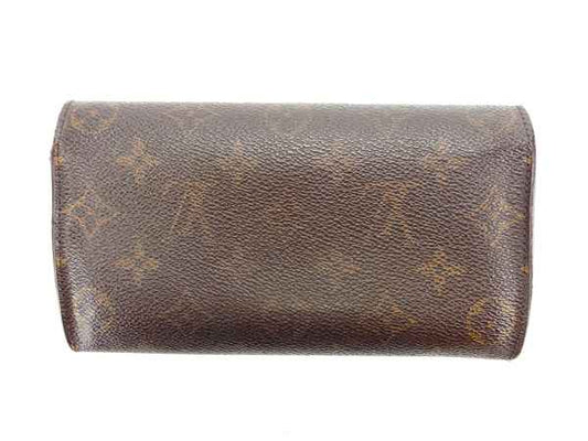 LOUIS VUITTON Long Wallet Purse M61725 Brown Pochette Porto MonÃ©credi