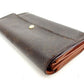 LOUIS VUITTON Long Wallet Purse M61725 Brown Pochette Porto MonÃ©credi