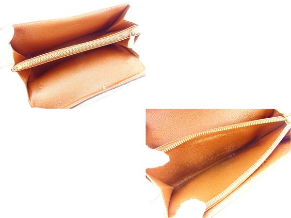 LOUIS VUITTON Long Wallet Purse M61725 Brown Pochette Porto MonÃ©credi