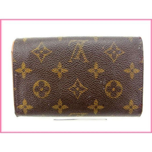 LOUIS VUITTON Bifold Wallet M61730 Brown Portonebi Tresol