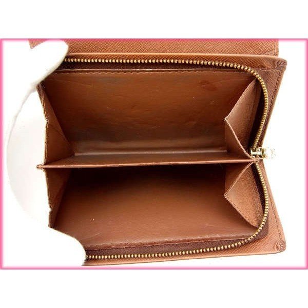 LOUIS VUITTON Bifold Wallet M61730 Brown Portonebi Tresol