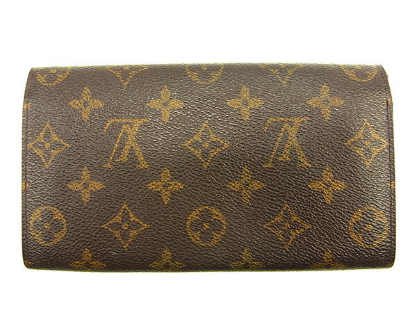 LOUIS VUITTON Long Wallet Purse M61725 Brown Pochette Porto MonÃ©credi