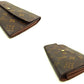 LOUIS VUITTON Long Wallet Purse M61725 Brown Pochette Porto MonÃ©credi