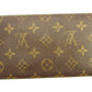 LOUIS VUITTON Long Wallet Purse M61215 PVCx leather Brown Porte Tresor International