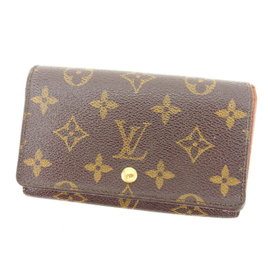 LOUIS VUITTON Long Wallet Purse M61730 leather Brown Portonebi Tresol