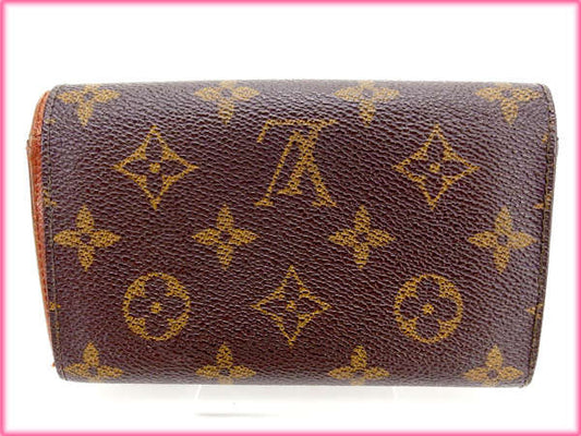 LOUIS VUITTON Long Wallet Purse M61730 leather Brown Portonebi Tresol
