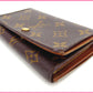 LOUIS VUITTON Long Wallet Purse M61730 leather Brown Portonebi Tresol