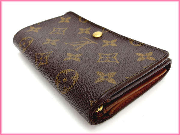 LOUIS VUITTON Long Wallet Purse M61730 leather Brown Portonebi Tresol