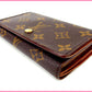 LOUIS VUITTON Bifold Wallet M61730 Brown Portonebi Tresol