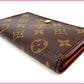 LOUIS VUITTON Bifold Wallet M61730 Brown Portonebi Tresol